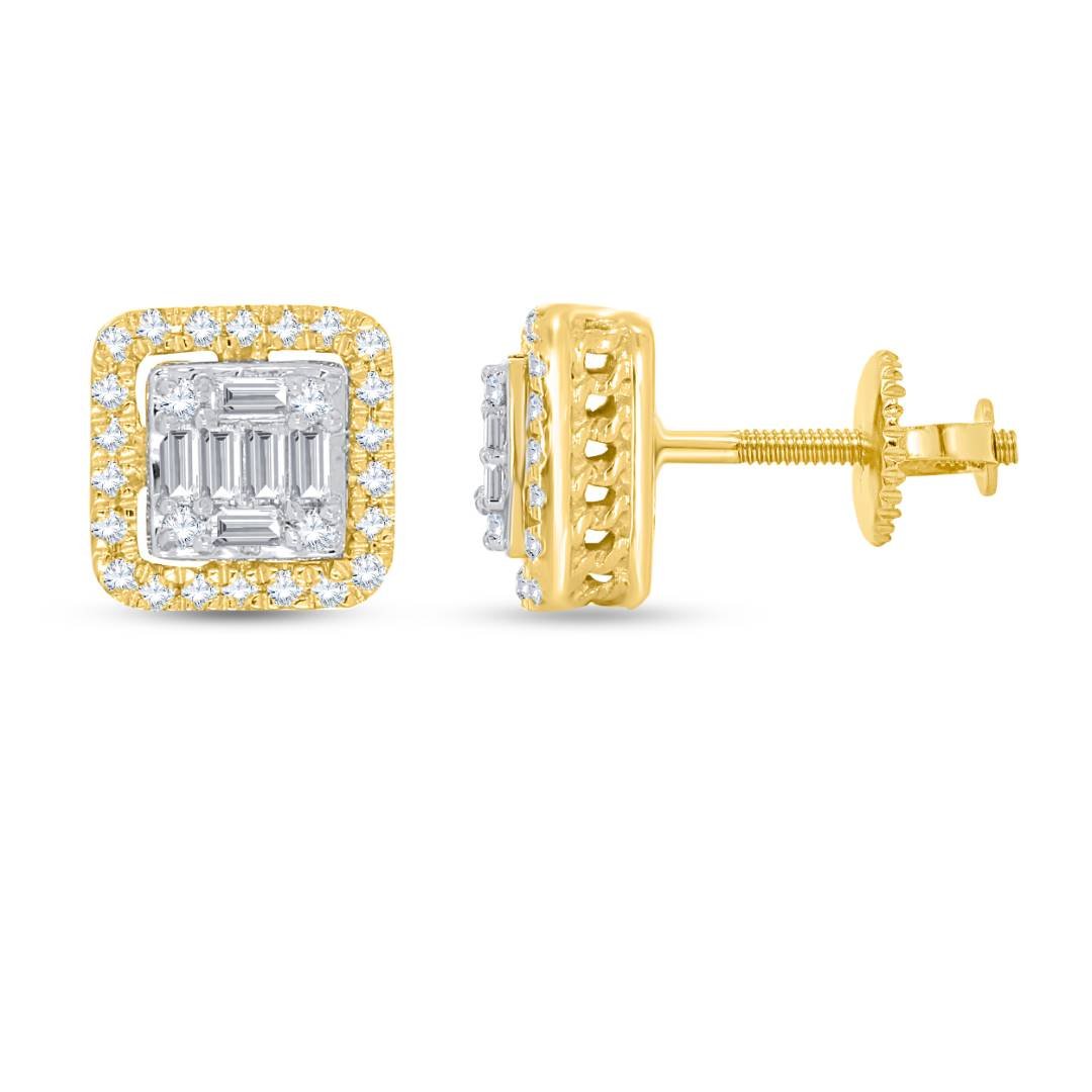 10K 0.24CT D-EARRING LADIES SBAG/RDS